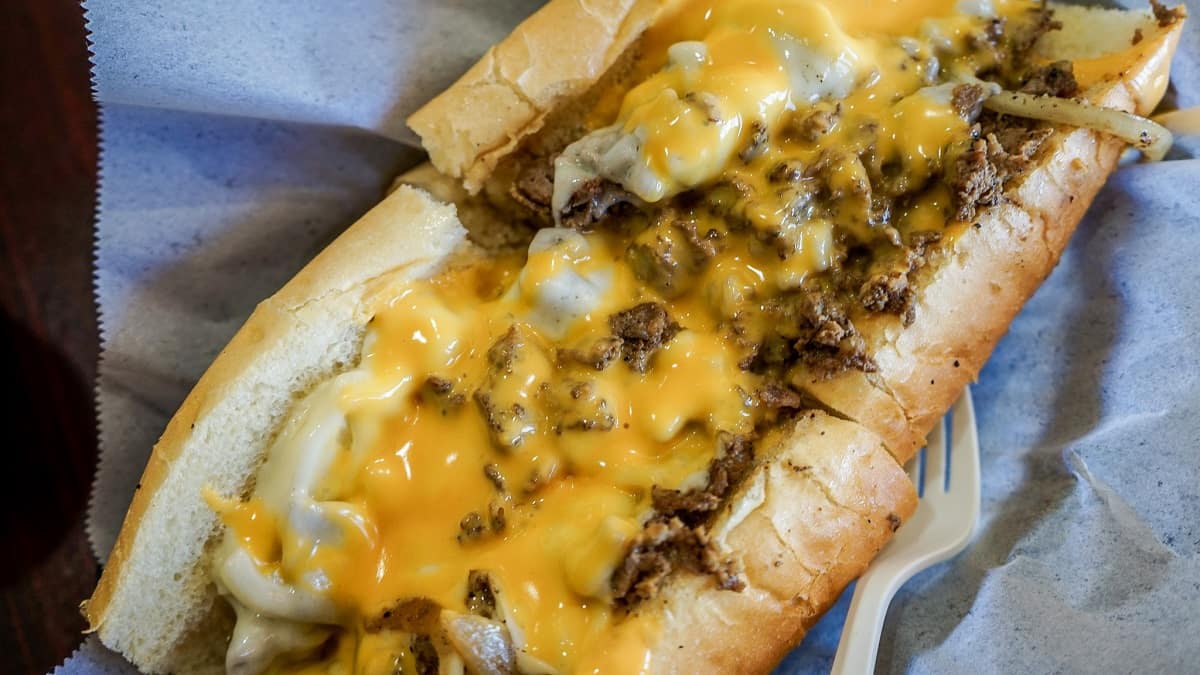 Delicious Philly cheesesteak sandwiches prepared for catering events